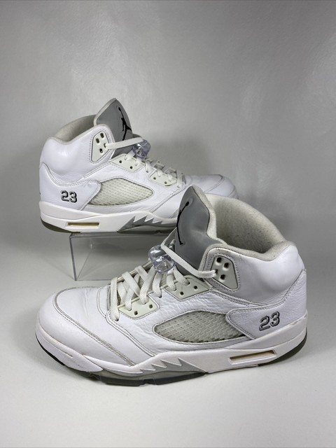 air jordan 5 retro metallic white