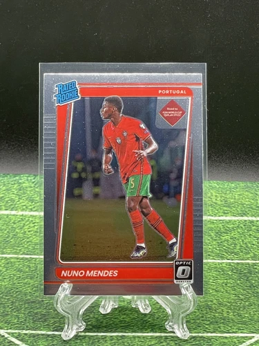 2021 Donruss Soccer Nuno Mendes Holo Optic Prizm Rated Rookie