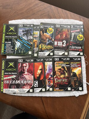 XBOX DEMO DISC LOT #15,17,24,25,26,30,31,34,43,44.