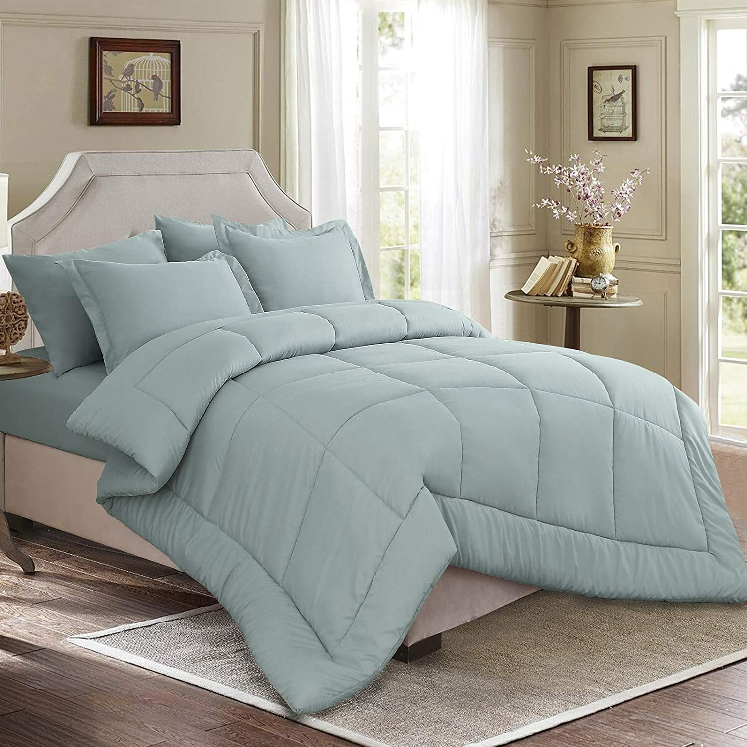 EMME Bedding Comforter Set Queen 7 