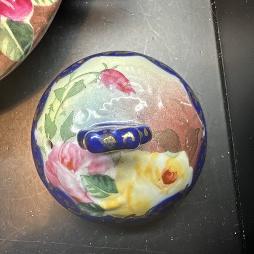 Rare Gorgeous Antique Royal Kinran Nippon Beaded Floral Hand-Painted Teapot - Picture 6 of 12