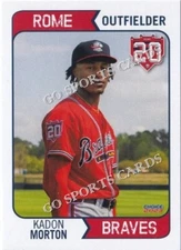2023 Rome Braves Kadon Morton RC Rookie Atlanta Braves Minor League