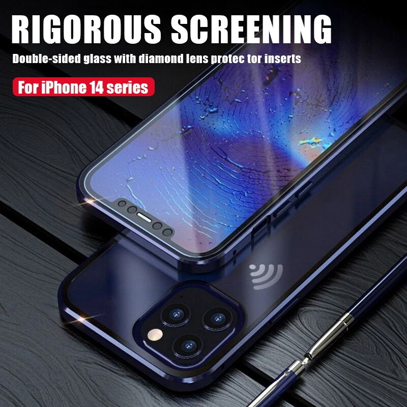 For iPhone 16 Plus 15 14 Plus 13 Pro 12 Magnetic Shockproof Glossy Full Case - Image 4 of 4