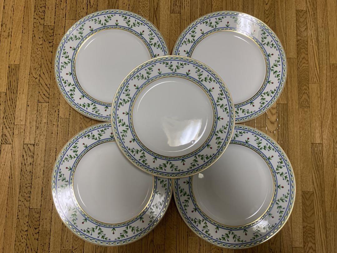 HELOISE Raynaud Limoges 5 of (27.5cm) Large 10.8 Plate Set HELOISE Raynaud Limoges 5 of (27.5cm) Large 10.8 Plate Set