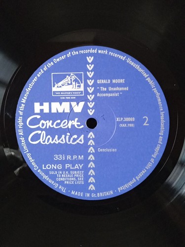 Gerald Moore - The Unashamed Accompanist, HMV Concert Classics Series, Vinyl Lp - Picture 5 of 19