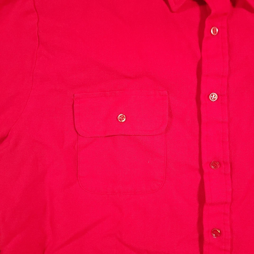 Greatland Sportswear Button Up Shirt Mens Large Red Long Sleeve Outdoors - Image 4 of 4