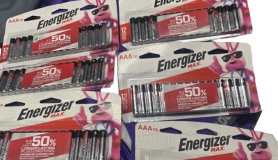 Lot 5, Energizer Max Alkaline AAAx16 X5 Packs Batteries 2035 YOU GET ALL 5x15