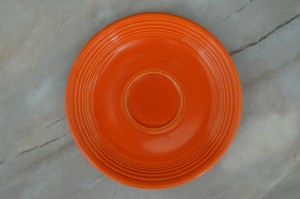 Vintage-FiestaWare-Persimmon-Saucer-6-034