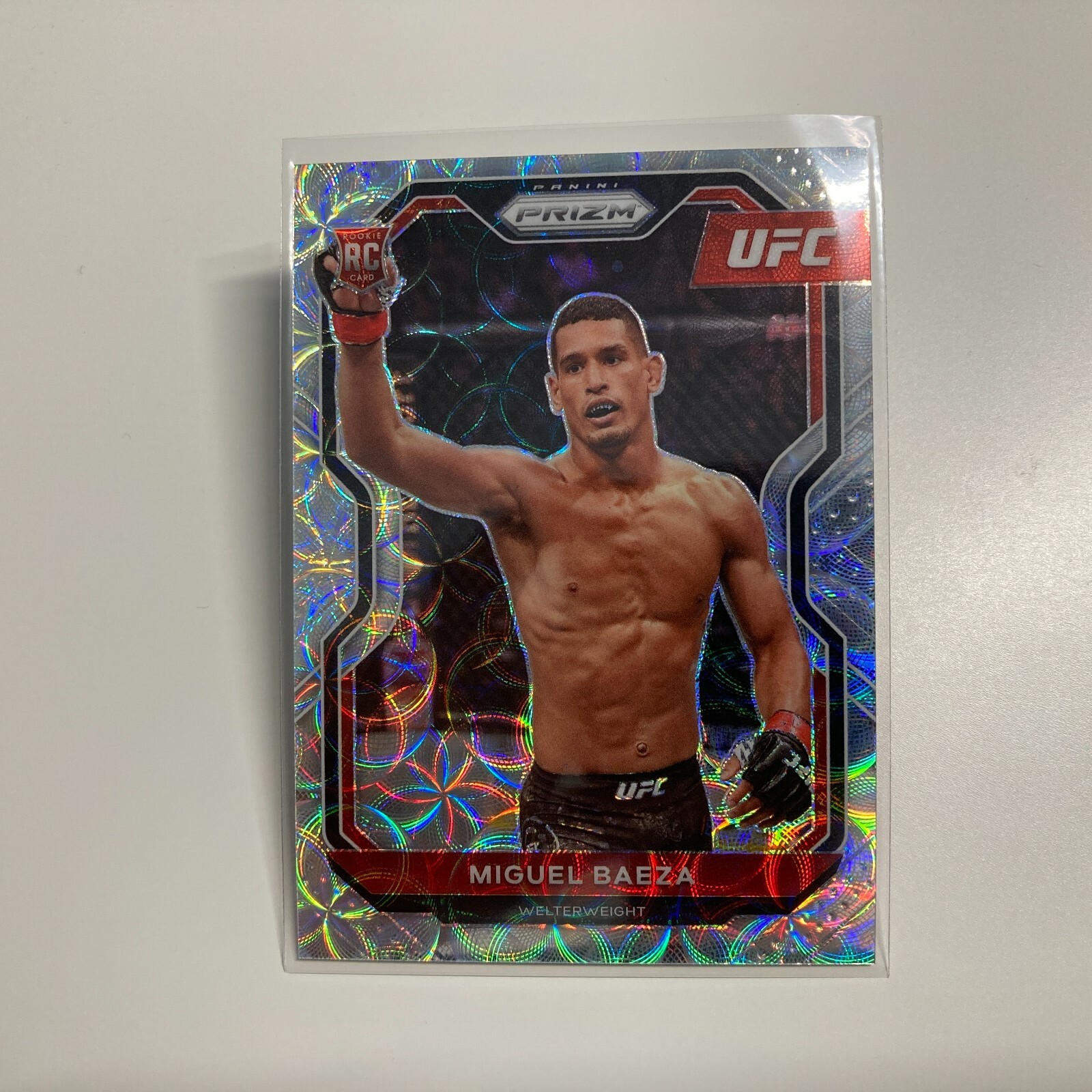 Miguel Baeza 2021 Panini Prizm UFC Premium Box Set Scope Rookie Card 49/99 #92