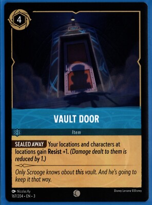 Disney Lorcana ''VAULT DOOR'' Common Card 167/204 - Non Foil