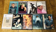 Lot 9 VTG Country Cassette Tapes George Strait Rogers Marlboro Cline Adkins 80s 