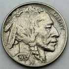 1937 Buffalo Nickel - AU+