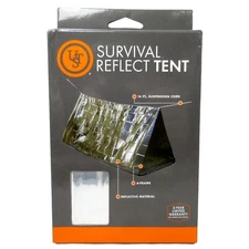 Emergency Survival Tent Shelter Blanket Tarp Reflective Waterproof 14ft Cord UST