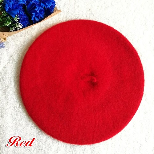 Children's Woolen Beret Cap Beret Cute Autumn and Winter Warm Painter Wool - Picture 7 of 34
