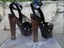 Giuseppe Zanotti Sandales Plateforme Denny115 - Daim Noir, Talon Aiguille, Sangle Cheville, Taille EU 35, Occasion Excellent état