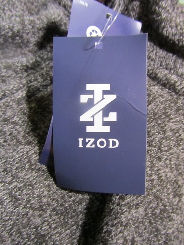 IZOD Thermasoft Tech Maglione Uomo Manica Lunga 1/4 Zip, Grigio Poliestere, 3XLT, Nuovo - Foto 6 di 8