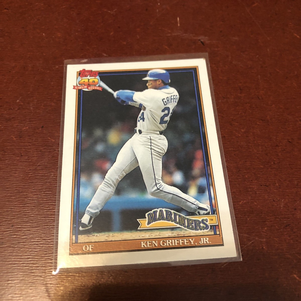 GRIFFEY 30 シンシナティ1年目7年連続40本オールスターパッチ付き 1991 topps 40 years of baseball Ken Griffey, JR. #790 Mariners | eBay