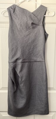 emporio armani women's size XS (TG 36) gray sleeveless mini dress