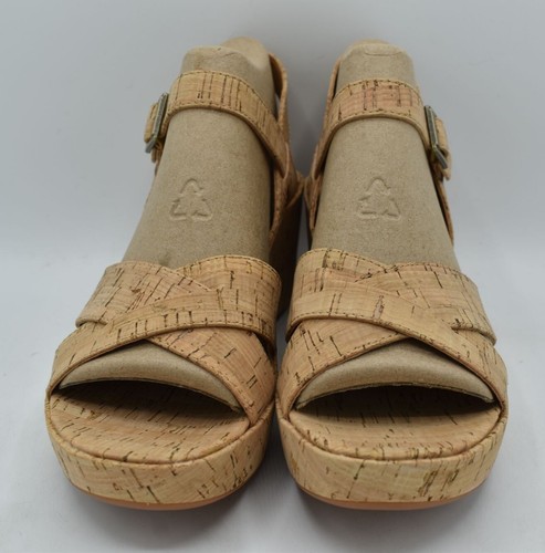 Korks Kork-Ease Womens Size 10 Denica II Natural Cork Wedge Sandals Shoes - Picture 2 of 13