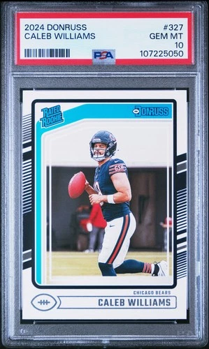 2024 PANINI DONRUSS #327 CALEB WILLIAMS ROOKIE RC PSA 10