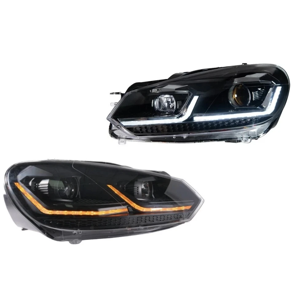 Parr Voll LED Scheinwerfer für Volkswagen VW Golf 6 MK6 2008-2012 Frontleuchten - Bild 2 von 4