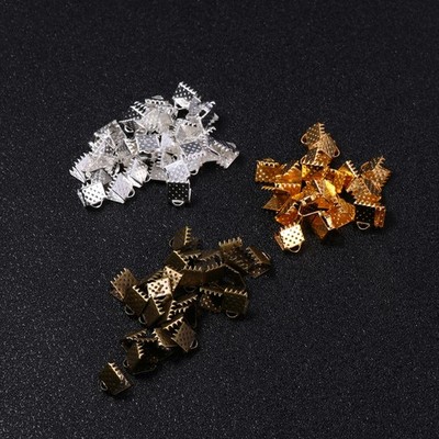 500pcs 6mm Metallbefestigungsklammern DIY Schmuckzubehör praktische Seilschnalle