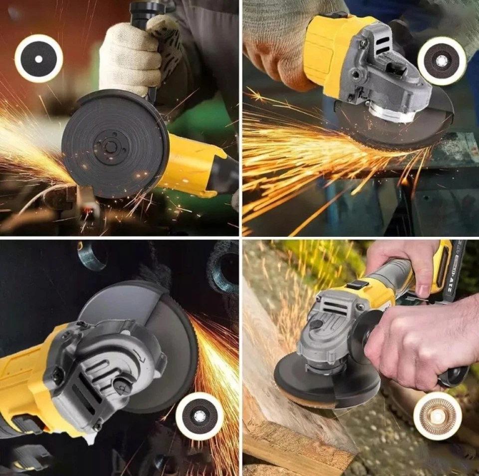 125mm bürstenloser Akku Winkelschleifer Metallschleifer für Dewalt 18V,Ohne Akku - Bild 4 von 4