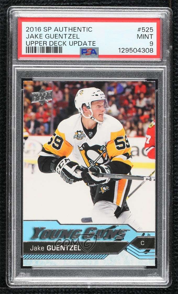 2016-17 SP Authentic Upper Deck Update Young Guns Jake Guentzel PSA 9 MINT 1g43