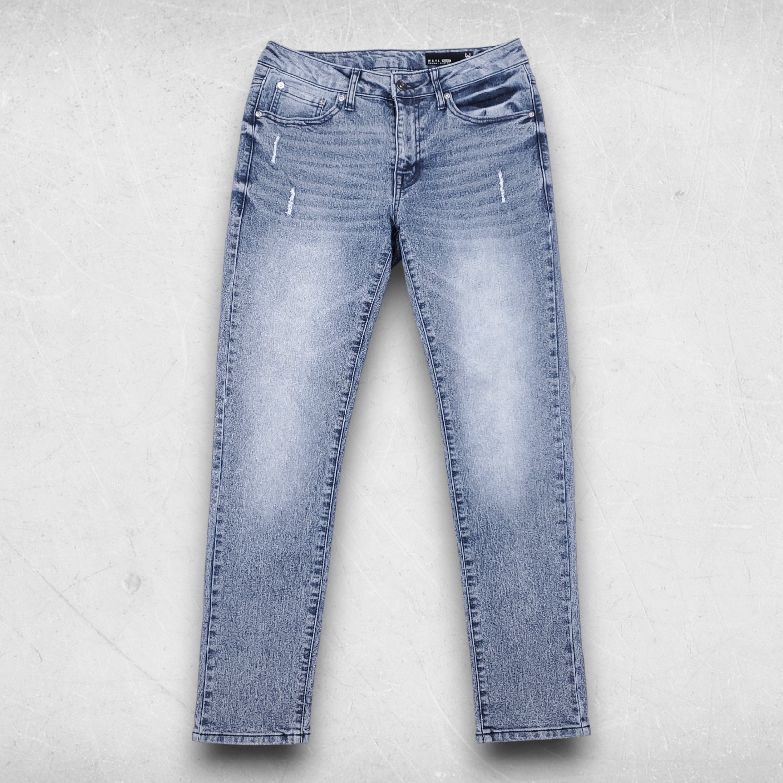 WXYZ Jeans Men 29x30 Wash Nomad Slim Fit Distressed Streetwear Retro Grunge City
