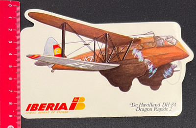 IBERIA Lineas Aereas de Espana - De Havilland DH 84- Aufkleber Sticker /07061782
