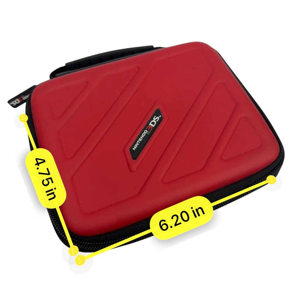 Estuche de viaje rígido Nintendo 3DS - rojo/negro de RDS Industries Foto 3 de 4