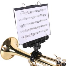 Trumpet Lyre Trumpet Music Sheet Clip Instrument Accessories with Flip Folder