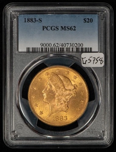 1883-S Liberty Double Eagle — photo from the most recent tracked eBay sale