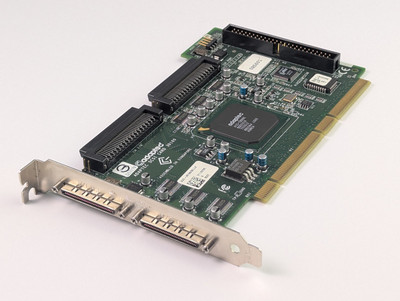 Vintage Adaptec SCSI PCIe Card ASC-39160/DELL3 - Not Tested