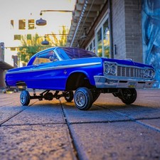 RER32894-Blue SixtyFour RC Car - 1:10 1964 Chevrolet Impala Hopping Lowrider