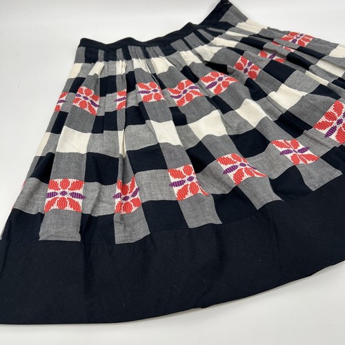 Falda Anthropologie Floreat para mujer talla 10 a cuadros Cottagecore línea A - Imagen 3 de 11