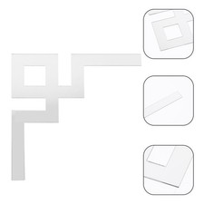 4 Pcs Autocollant Mural Miroir Autocollants De Décoration Garde-robe Murale