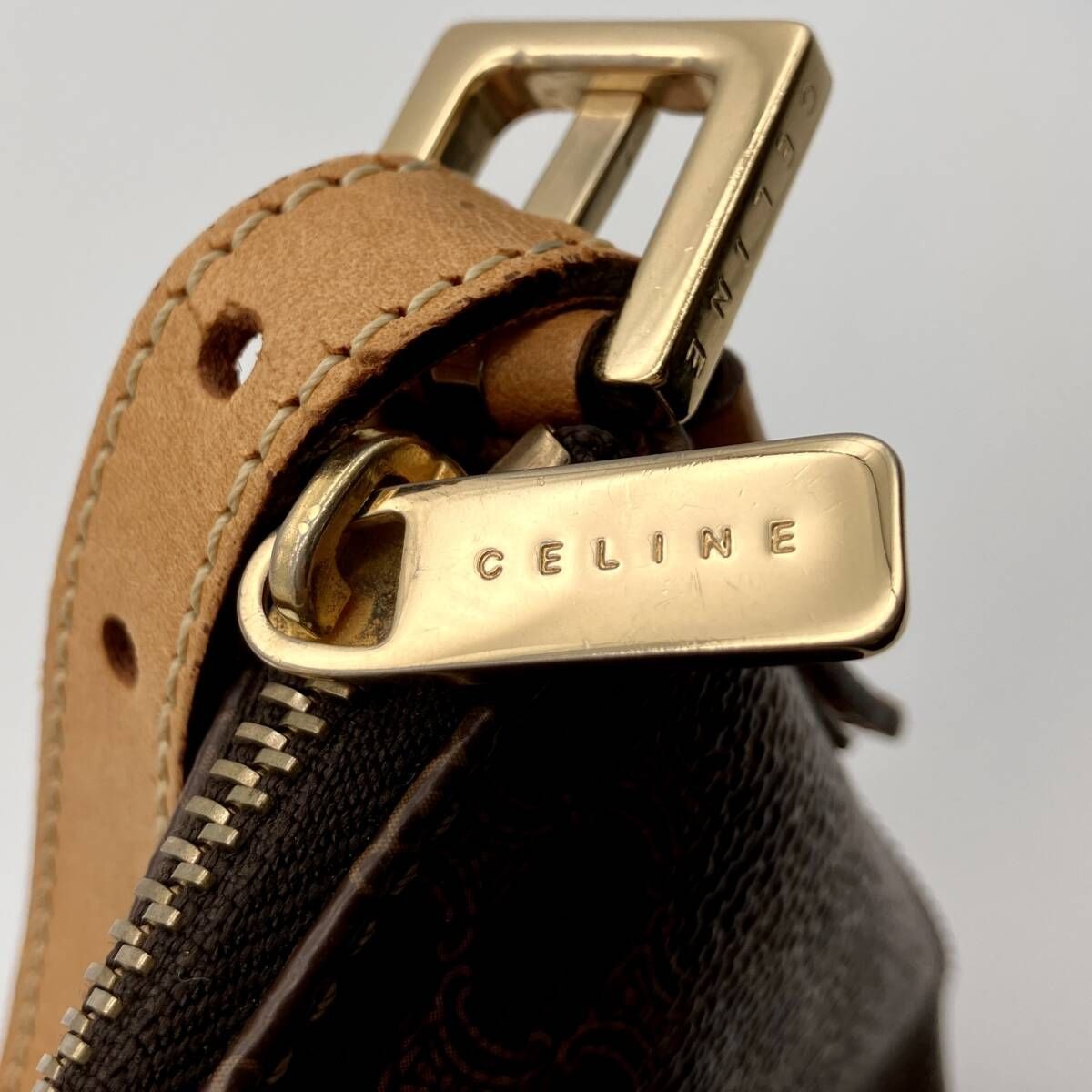 CELINE Celine Macadam Pattern (Blazon) Handbag Fr… - image 5