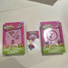 Shopkins Cartoon Jewelry Set Bracelet Necklace Charm Plastic Multicolor