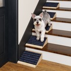 2 PCS Wooden Dog Ramp for Stairs Nonslip Low-Angled Pet Ramps for Staircase