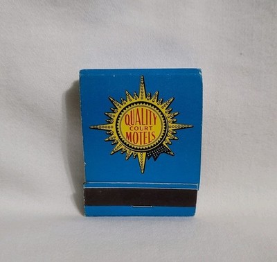 Vintage Matchbook Quality Inn Motel West Baltimore Maryland Advertising Full