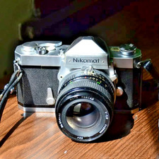 Vintage Nikon Nikkormat FTn 35mm SLR Film Camera Lens