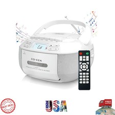 Versatile CD Cassette Boombox with Bluetooth and Remote Perfect for Everyone