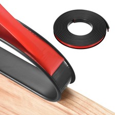 U-Shape Edge Banding 5/8"x14.8ft Black Self Adhesive Edging Trim