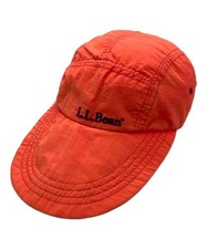L.L.Bean Nylon Long Bill 5-Panel Cap 54cm 6 3/4 Red