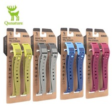 Qunature 2Pcs TPU Tension Straps Colorful 8-shaped Fastening Stable 18"Length