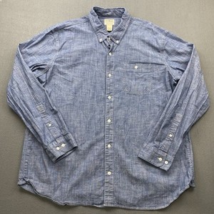 L.L.Bean BEIGE CHAMBRAY SHIRT M USA製USED Men's Chambray Shirts | LLBean