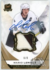 Mario Lemieux 2015-16 Upper Deck The Cup Patch Autograph Card #74 6/8