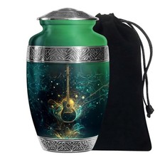 Urna sepolcrale per chitarra per ceneri umane adulti uomini e donne, (10 pollici)