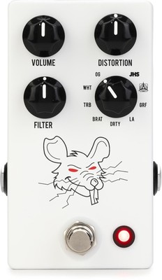 JHS PackRat 9-way Distortion Pedal - White